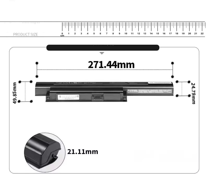 Battery Sony Vaio VPCEA36FM 4400mAh 48Wh