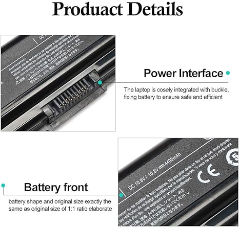 Battery Toshiba PA3534U1BAS PA3534U1BRS 4400mAh 48Wh