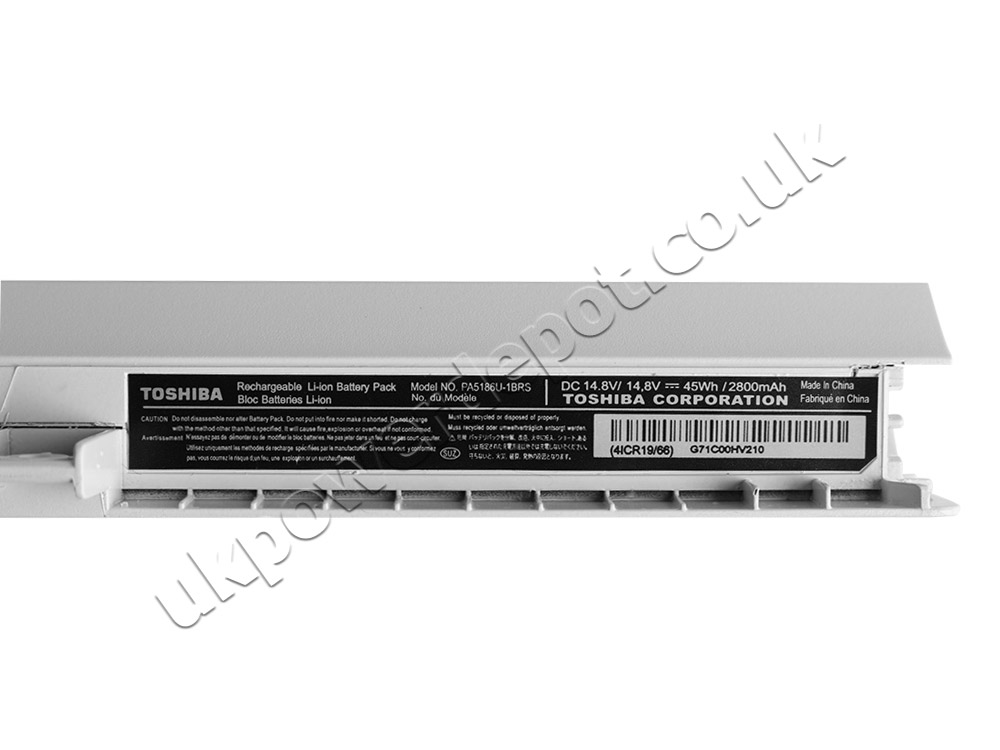 45Wh Toshiba Satellite C50-B-13V C50D-B-10G Battery White
